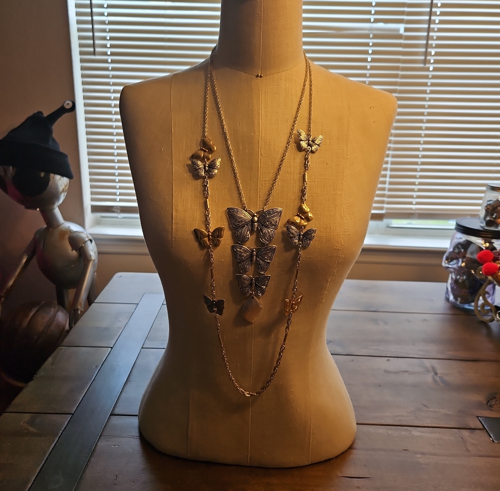 NWT Chico's Butterfy Cowgirl Necklace